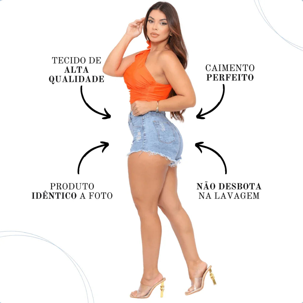 Eleve Seu Estilo com o Shorts Jeans Feminino Curto Lift Bumbum!