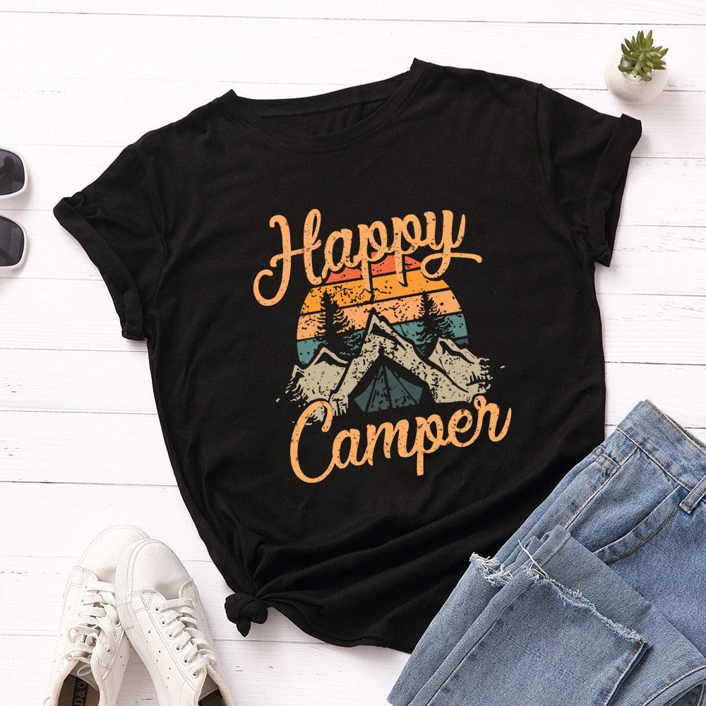 Camiseta Feminina Happy Camper - Linha Be Wild